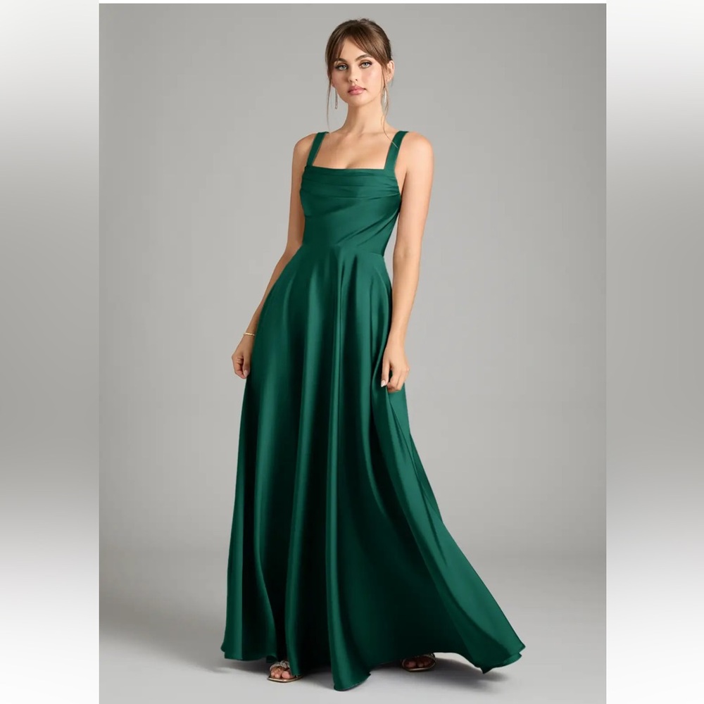 Azazie Emerald Green Maxi Dress